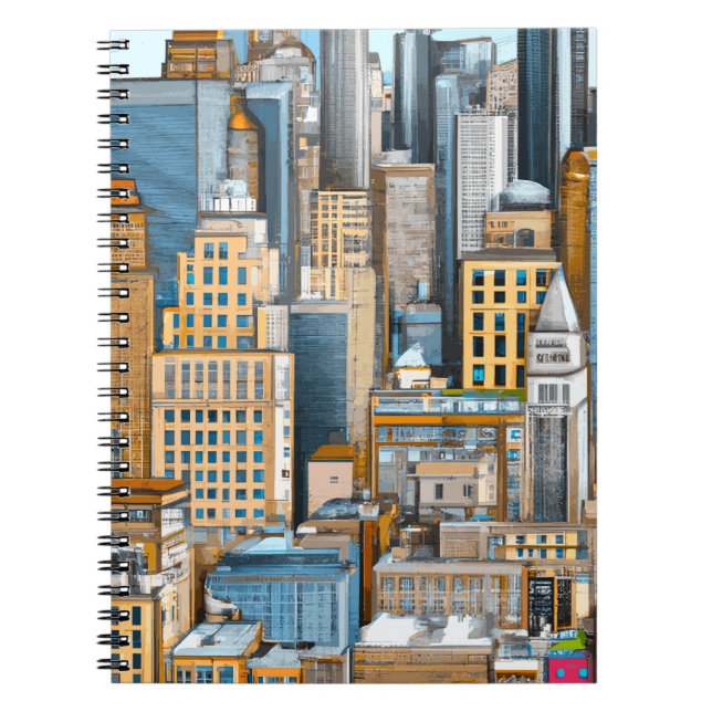 New York Cityscape Illustration Notebook (Front)