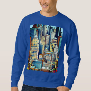 New York Cityscape Illustration Sweatshirt