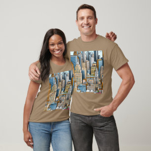 New York Cityscape Illustration  T-Shirt