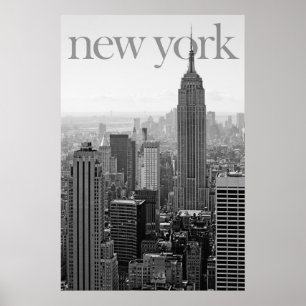 new york cityscape poster