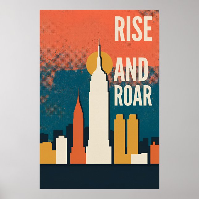 New York Cityscape Poster Manhattan (Front)
