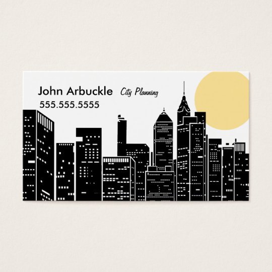 New York Cityscape Skyline Business Card