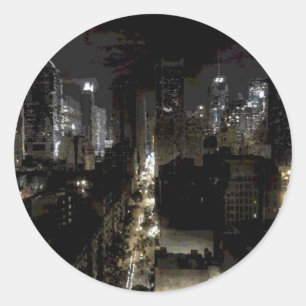 New York Classic Round Sticker