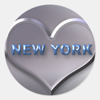 New York Classic Round Sticker