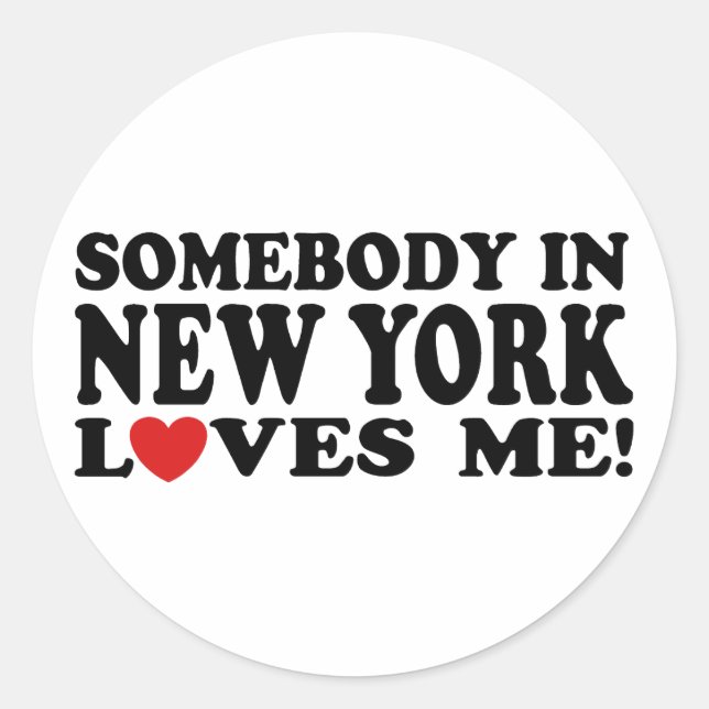 New York Classic Round Sticker (Front)