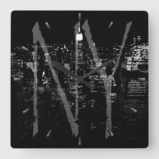 New York  Clock  Gifts Decor NY Wall Clock (Front)