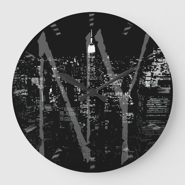 New York  Clock  Gifts Decor NY Wall Clock (Front)