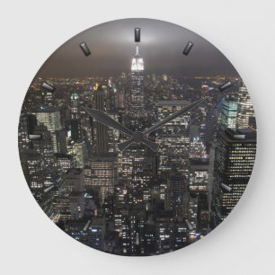 New York  Clock Gifts Decor NY Wall Clock