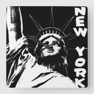 New York Clock Statue of Liberty Wall Clock