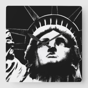 New York  Clock Statue of Liberty Wall Clock