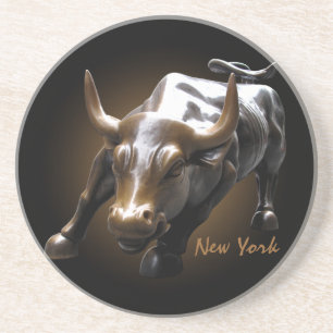 New York Coaster NY Landmark Bull Souvenir Coaster