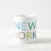 New York Colourful Text  