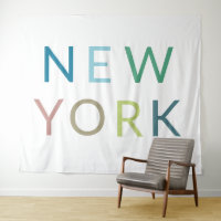 New York Colourful Text 