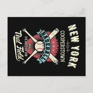 New York Cooperstown Baseball Postcard