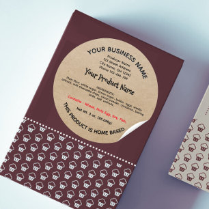 New York Cottage Food Law Label home bakery