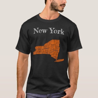 New York Counties & Interstates T-Shirt