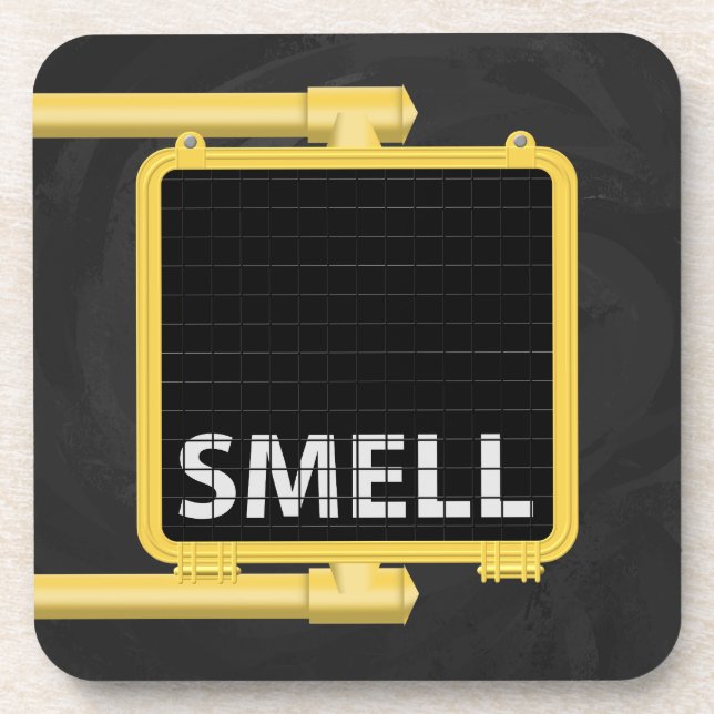 New York Crosswalk Sign Smell Coaster (Front)