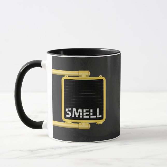 New York Crosswalk Sign Smell Mug (Left)