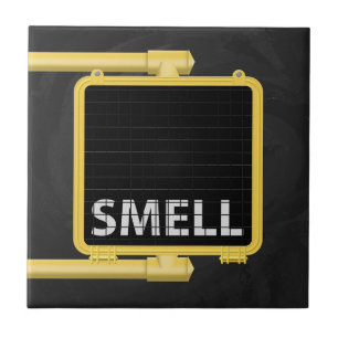 New York Crosswalk Sign Smell Tile
