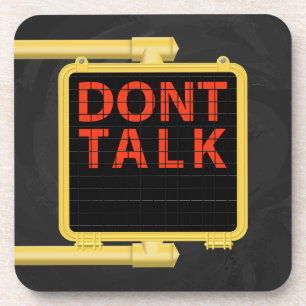 New York Crosswalk Sign Talk Coaster