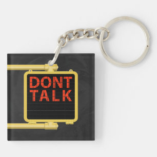 New York Crosswalk Sign Talk Key Ring