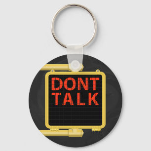 New York Crosswalk Sign Talk Key Ring