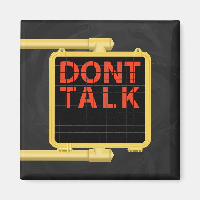 New York Crosswalk Sign Talk Magnet (Front)