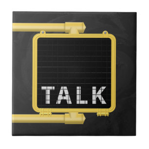 New York Crosswalk Sign Talk Tile