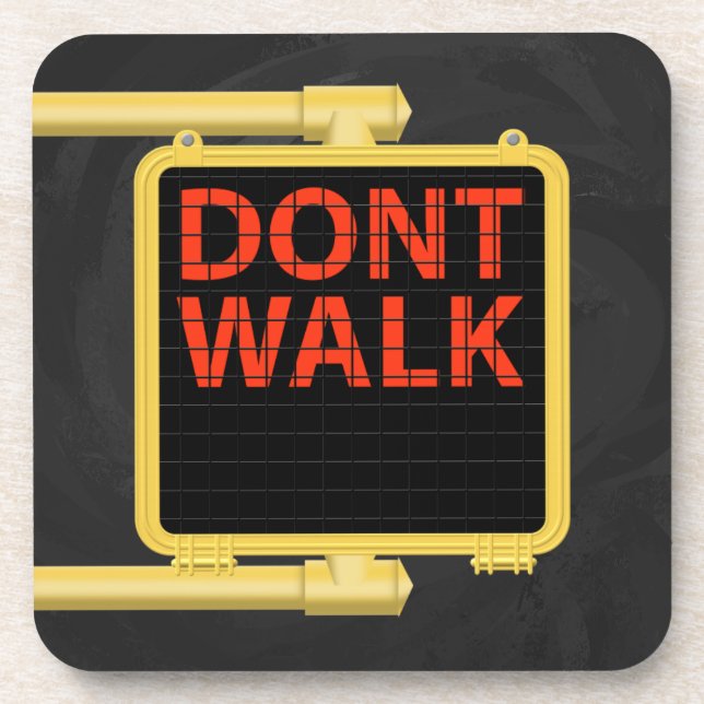New York Crosswalk Sign Walk Coaster (Front)