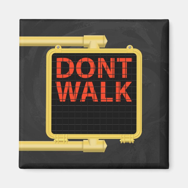 New York Crosswalk Sign Walk Magnet (Front)
