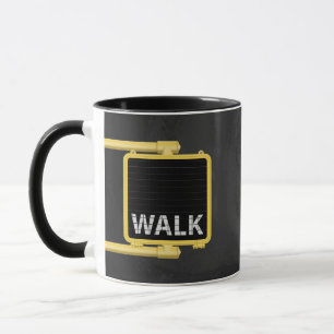 New York Crosswalk Sign Walk Mug