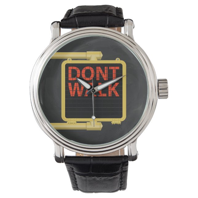 New York Crosswalk Sign Walk Watch (Front)