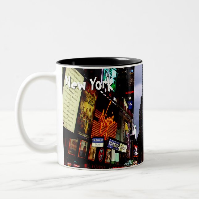 New York Cup Times Square New York Night Mug (Left)