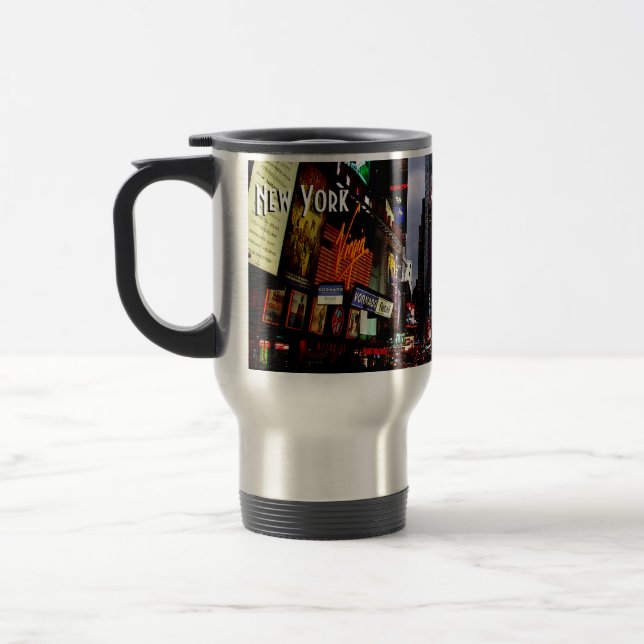New York Cup Times Square New York Travel Mug (Left)