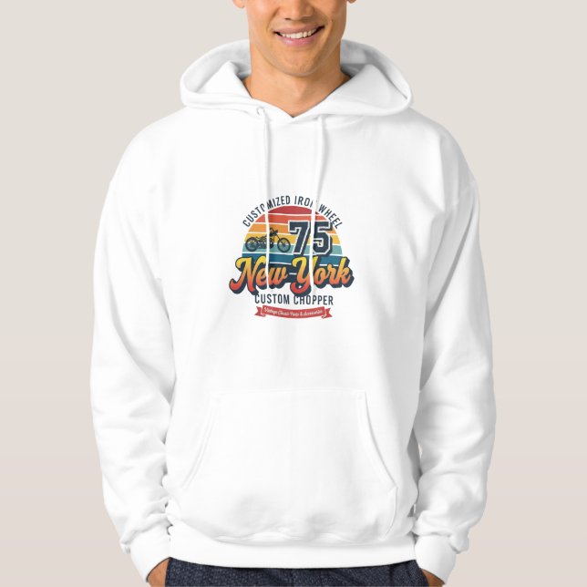 NEW YORK CUSTUM CHOPPER HOODIE (Front)