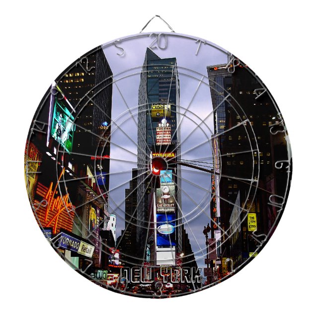 New York Dartboard New York Times Square Dartboard (Front)