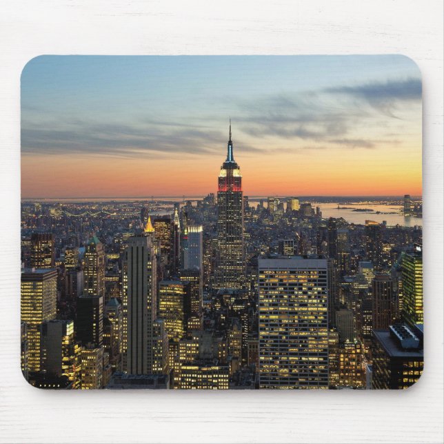 New York dawn skyline Mouse Mat (Front)