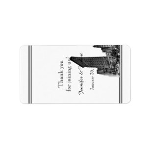 New York Destination Wedding Lip Balm Label