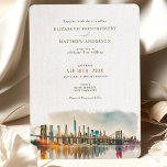 New York Destination Wedding Watercolor Invitation<br><div class="desc">Introducing the New York City Wedding Invitation, beautifully painted in watercolors! This stunning invitation features a typical New York skyline with the iconic Central Park. Our invitation is customisable, so you can easily edit the text to fit your wedding details. Choose from a variety of font styles and colours to...</div>