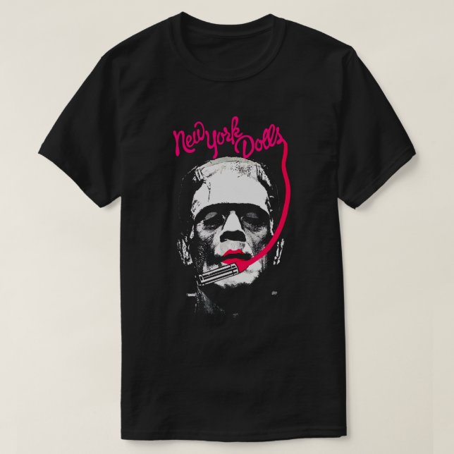 New York Doll's (Pink) Frankenstein T-Shirt (Design Front)