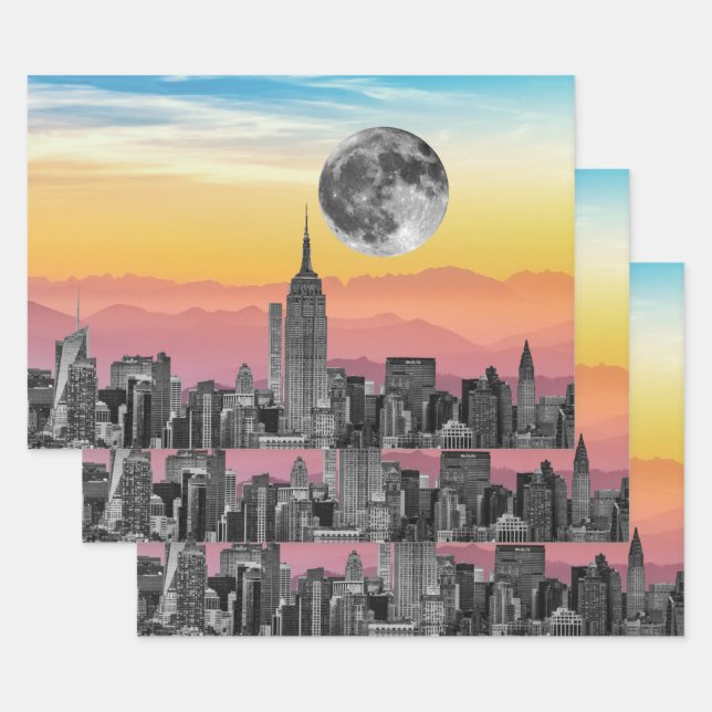 New York Dream Wrapping Paper Sheet (Set)