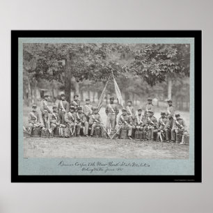 New York Drum Corps in Arlington, VA 1861 Poster