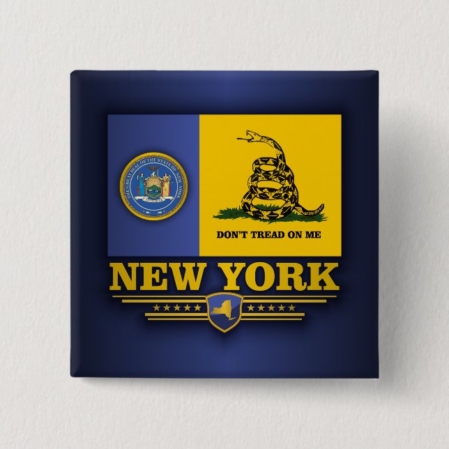 New York (DTOM) 15 Cm Square Badge (Front)