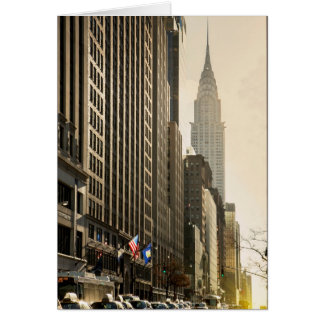 New York, E 42 St and Chrysler Building