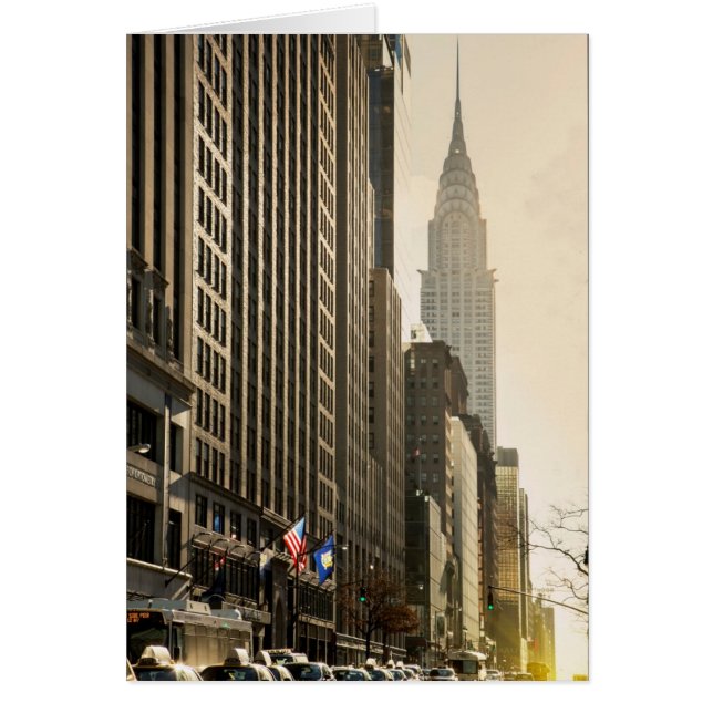 New York, E 42 St and Chrysler Building (Front)