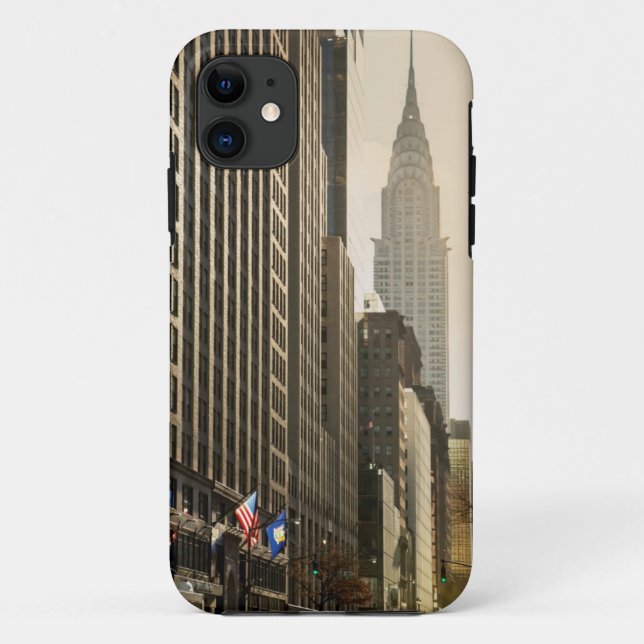 New York, E 42 St and Chrysler Building Case-Mate iPhone Case (Back)