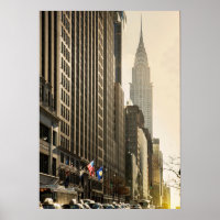 New York, E 42 St and Chrysler Building