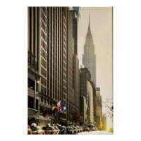 New York, E 42 St and Chrysler Building