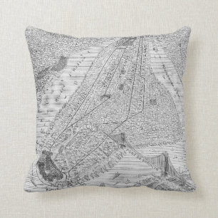 New York: El Train, C1878 Cushion