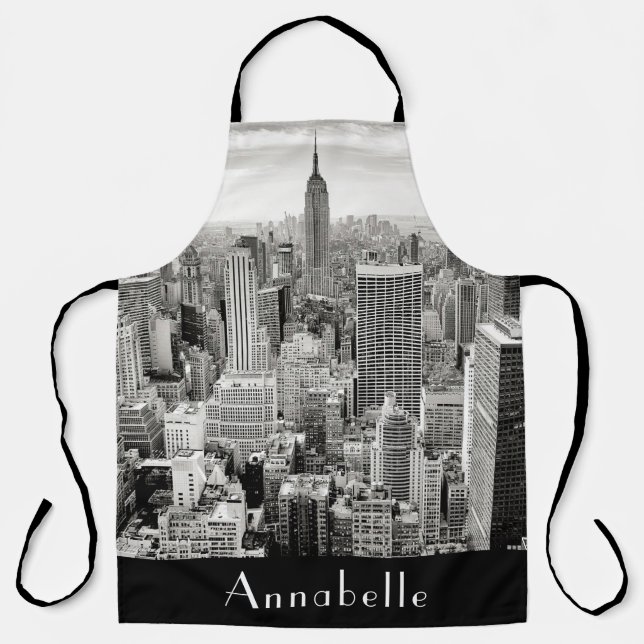 New York Empire State Personalise Apron (Front)